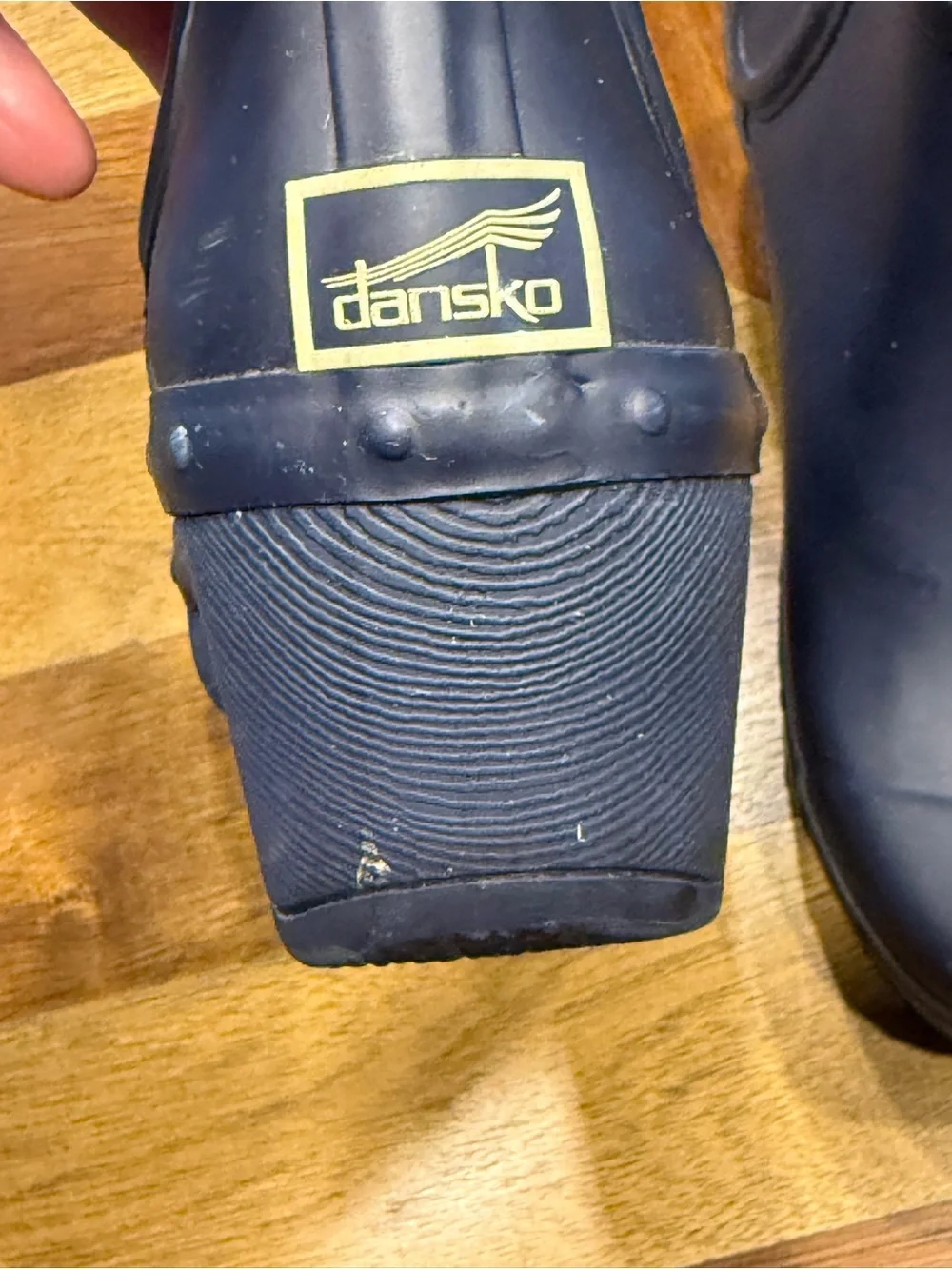 Dansko Navy Short Rain Clogs Boots size 37